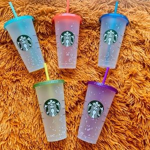 2021 Starbucks  Confetti Color Changing Cups